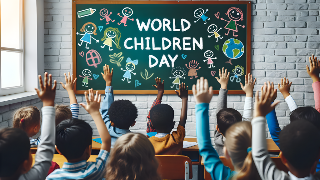ai generated, world childrens day, childrens rights, global unity, child advocacy, protect our children, youth empowerment, education for all, future generations